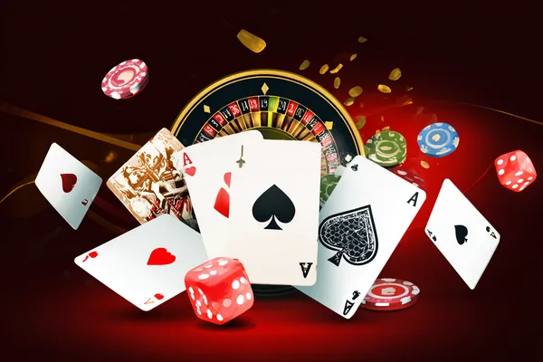 A glowing roulette wheel with cascading chips, symbolizing the engaging live and instant-win games available on RK888.